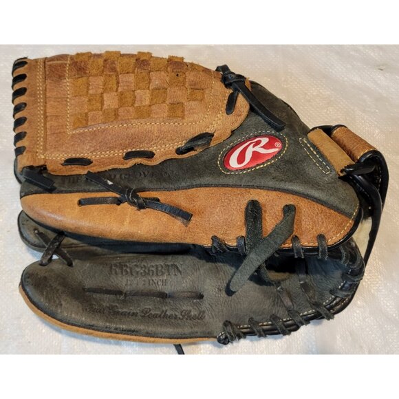 Rawlings RBG36TN 12.5" Leather Zero Shock Baseball Glove Left Hand Throw - Picture 1 of 9